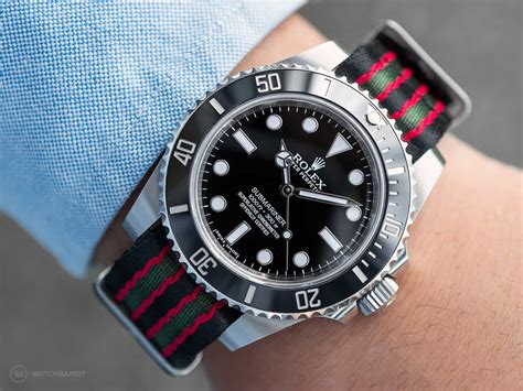 nato strap for rolex submariner|Rolex Submariner 2020 rubber strap.